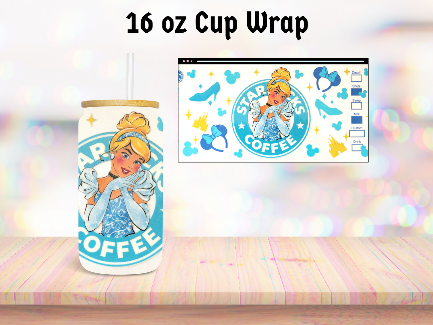 Cindie Starbs 16oz Cup Wrap