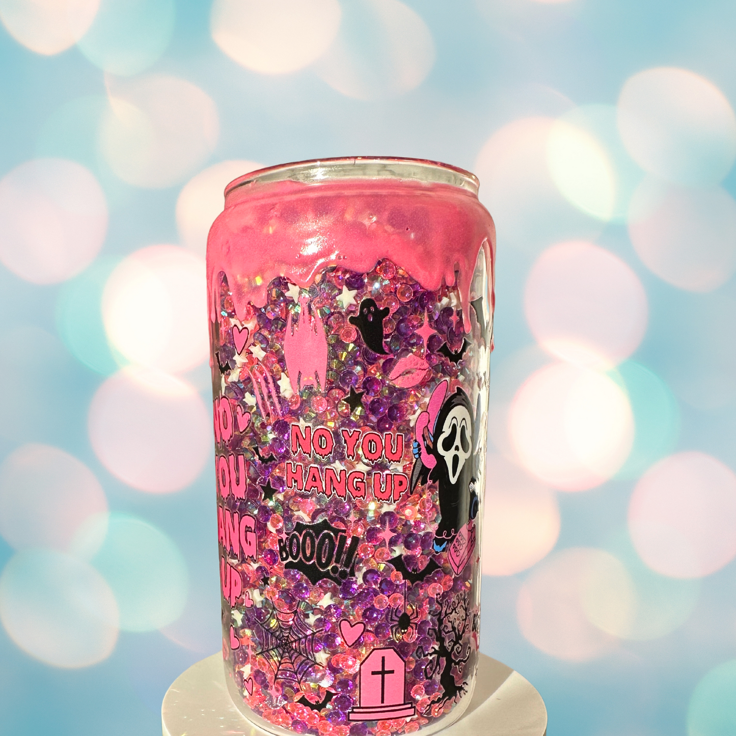 Scream & Stitch Rhinestone Tumbler