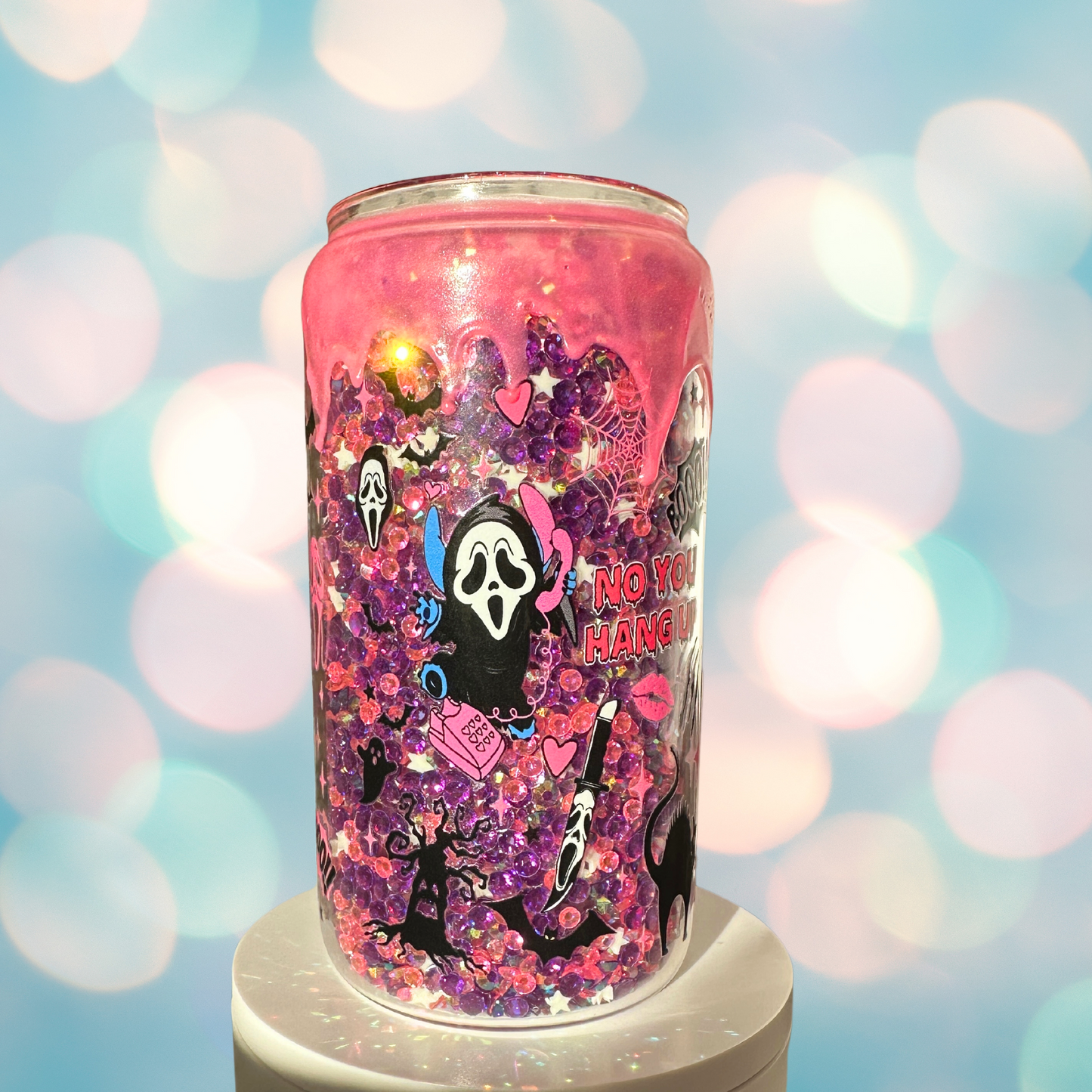 Scream & Stitch Rhinestone Tumbler