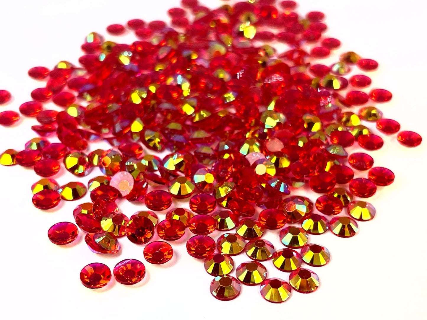 Ruby Red Transparent Rhinestones - AB - The Crafting Coder