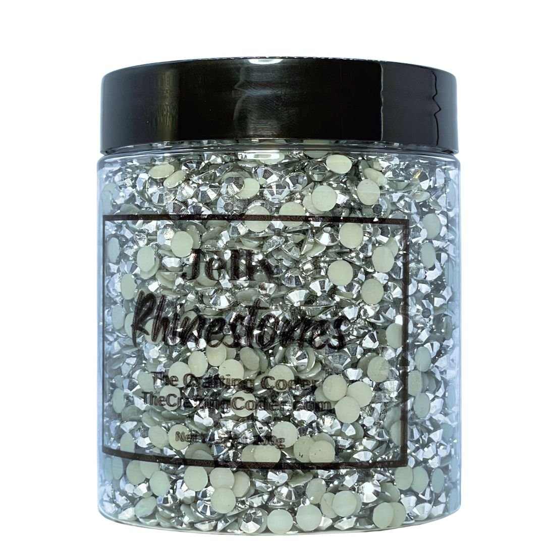 Silver Jelly Rhinestones - The Crafting Coder