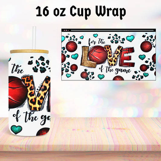 Basketball Love 16oz Cup Wrap