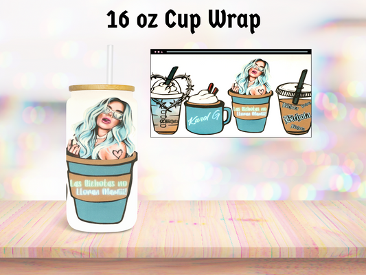 Karol G 16oz Cup Wrap