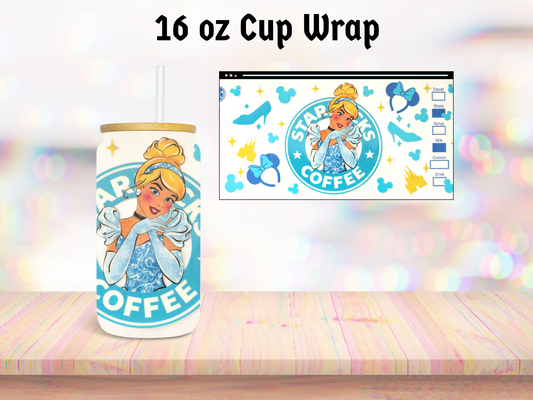 Cindie Starbs 16oz Cup Wrap