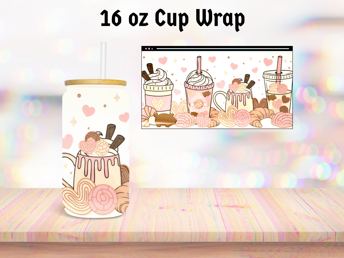Cafecito 16oz Cup Wrap