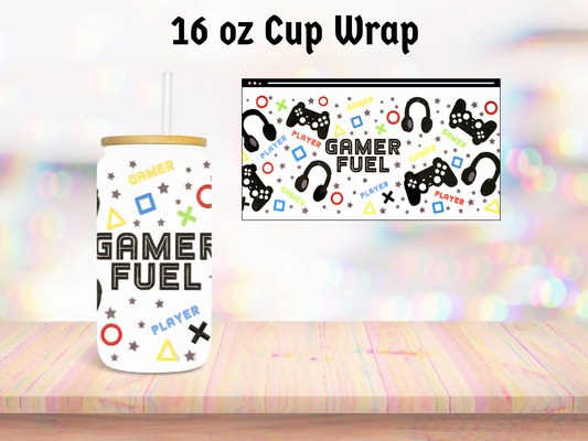 Gamer Fuel 16oz Cup Wrap