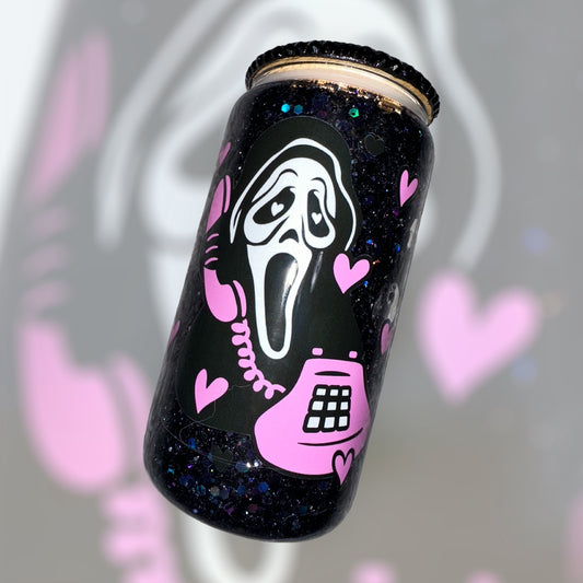 No You Hang Up Scream Snow Globe Tumbler