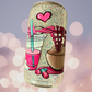 Pink and Teal Nursing Holographic Snow Globe Tumbler