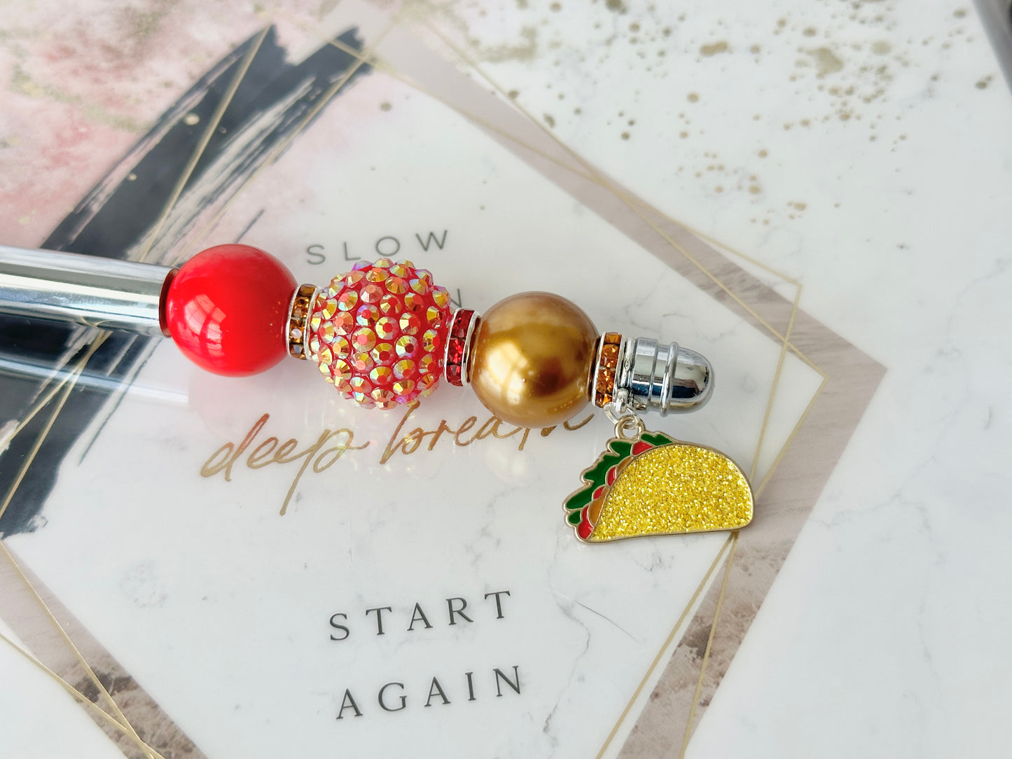 Taco Beaded Pen