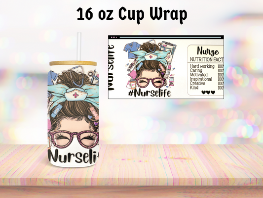 Nurse Life 16oz Cup Wrap