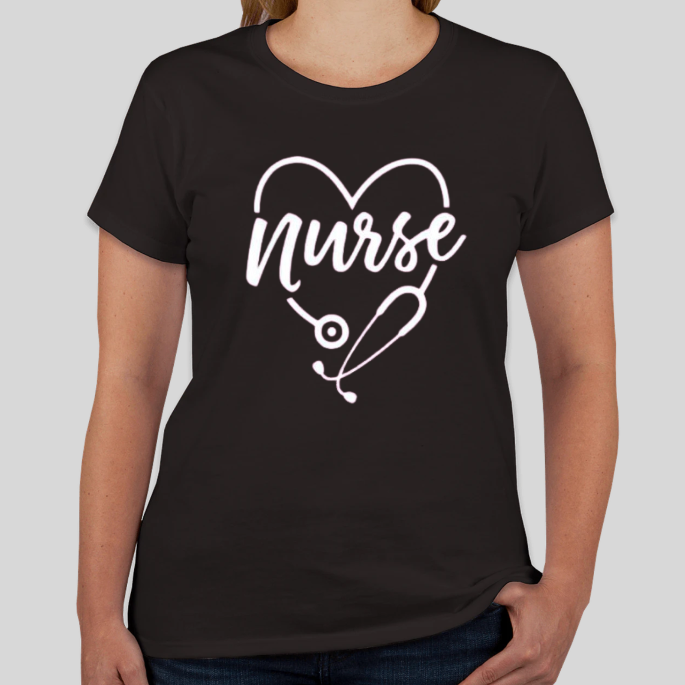 Nurse with Stethoscope Graphic Tee