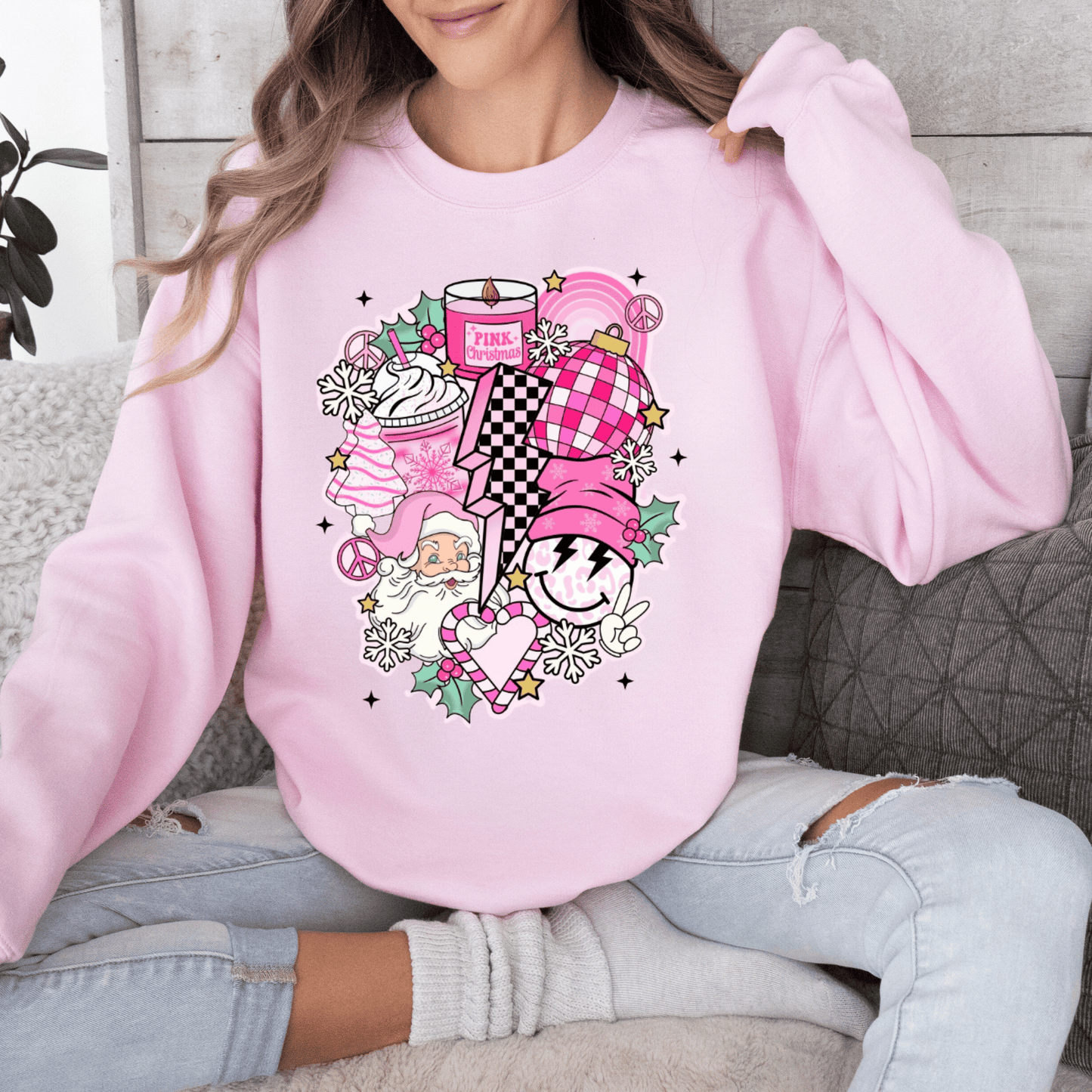 Pink Christmas Sweatshirt