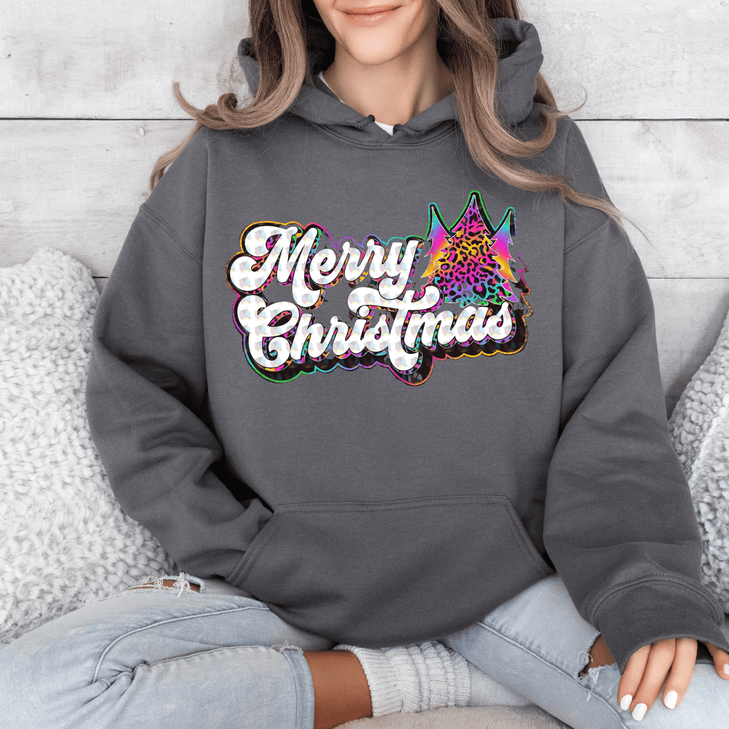 Rainbow Christmas Hoodie