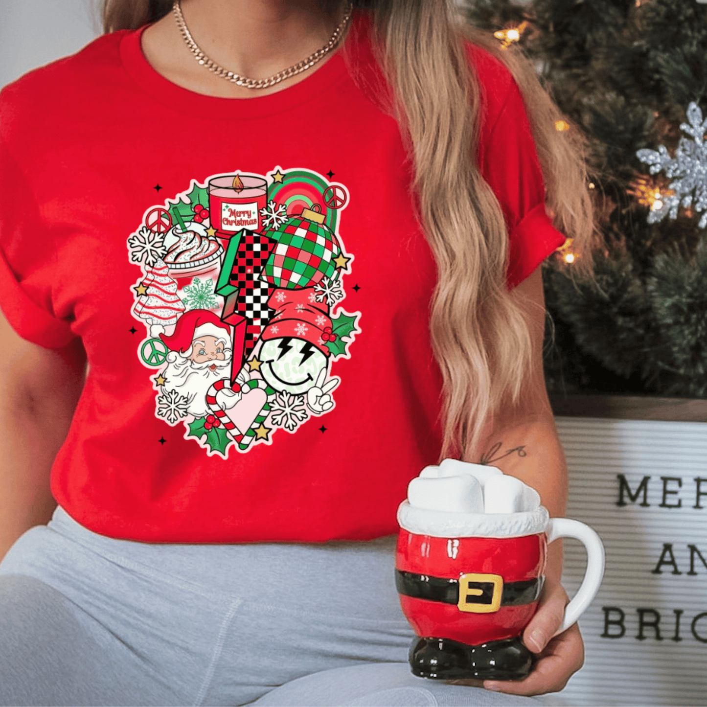 Red Christmas Graphic Tee