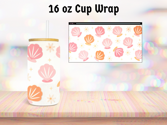 Seashell 16oz Cup Wrap