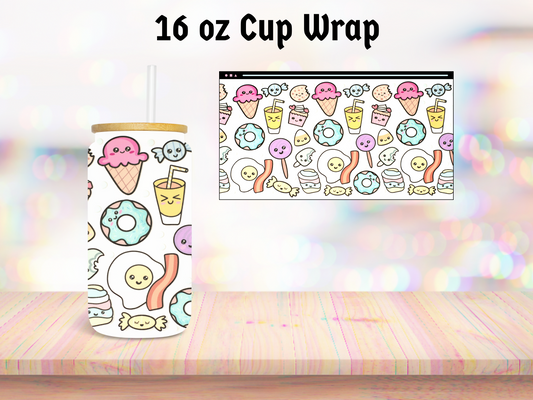 Snack Friends 16oz Cup Wrap