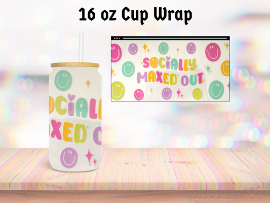 Socially Maxed 16oz Cup Wrap