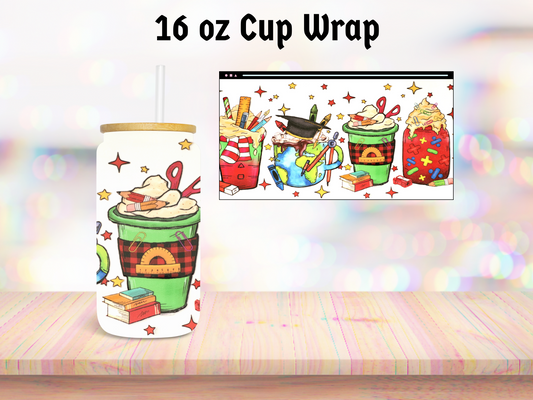 Teacher 16oz Cup Wrap