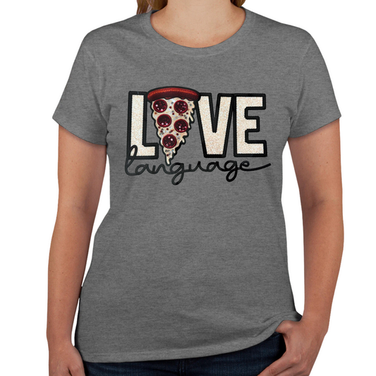 Love Language Pizza Graphic Tee