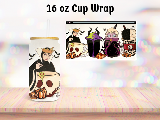 Villain Friends in Cups 16oz Cup Wrap