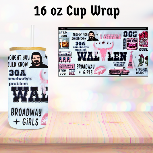 Wallen 16oz Cup Wrap