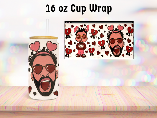 Bad Bunny 16oz Cup Wrap