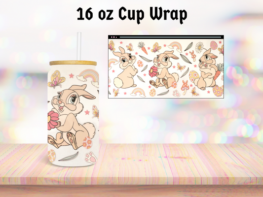 Pretty Bunnies 16oz Cup Wrap