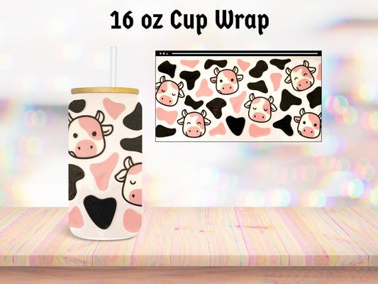 Cows 16oz Cup Wrap