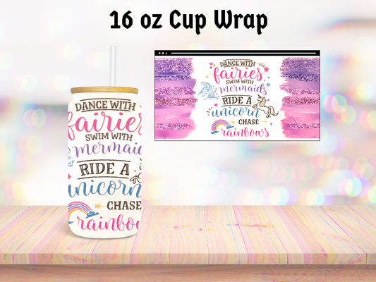 Dance with Fairies 16oz Cup Wrap