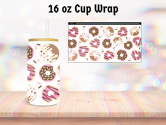 Donut 16oz Cup Wrap