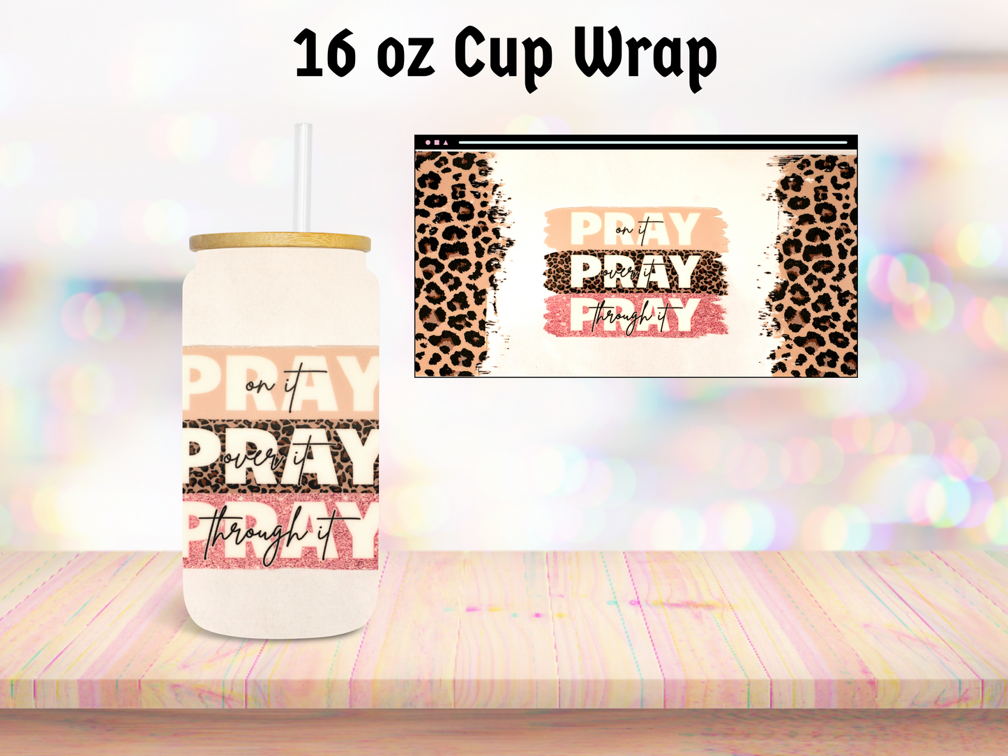 Pray 16oz Cup Wrap