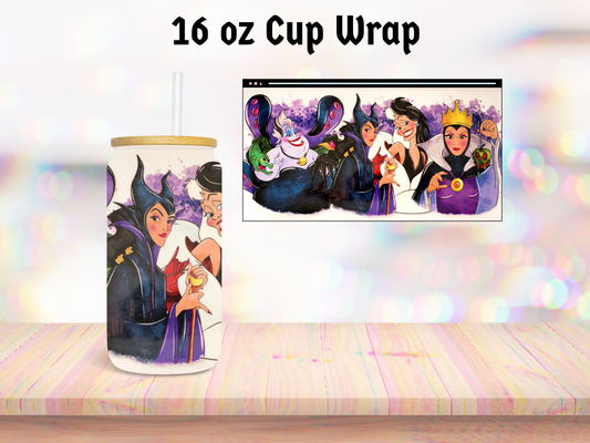 Couture Princess Friends 16oz Cup Wrap