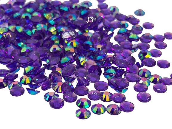 Amethyst Purple Transparent Rhinestones - AB - The Crafting Coder