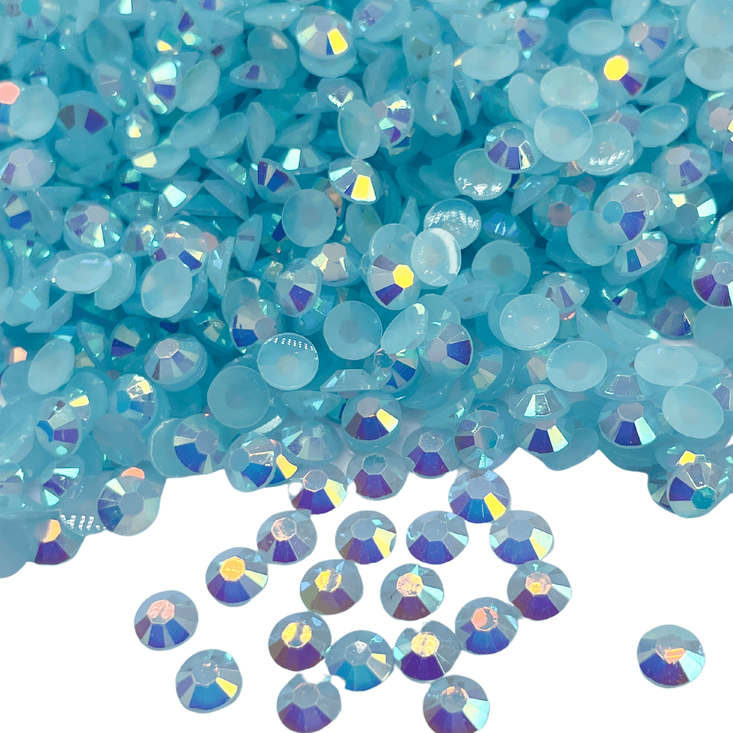 Blue Transparent and Jelly Flatback Loose Rhinestone Bundle - The Crafting Coder