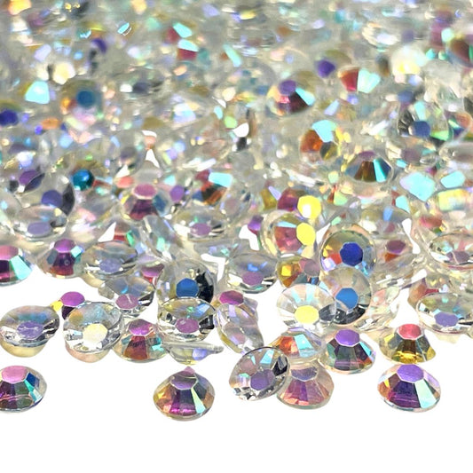 Diamond Clear Transparent Rhinestones - AB - The Crafting Coder