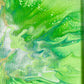 Green Abstract Acrylic Painting - The Crafting Coder