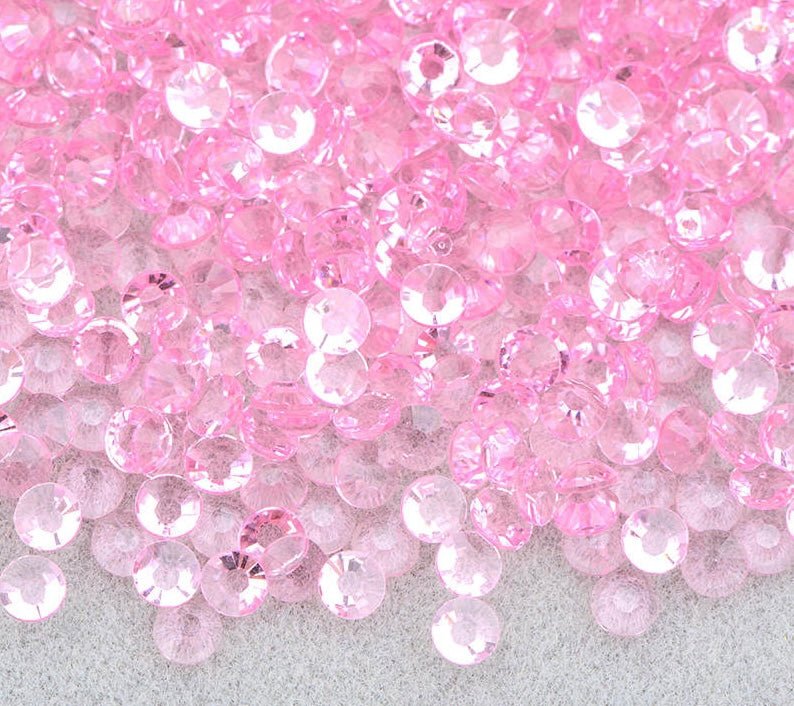 Pink Transparent Rhinestones Bulk - The Crafting Coder