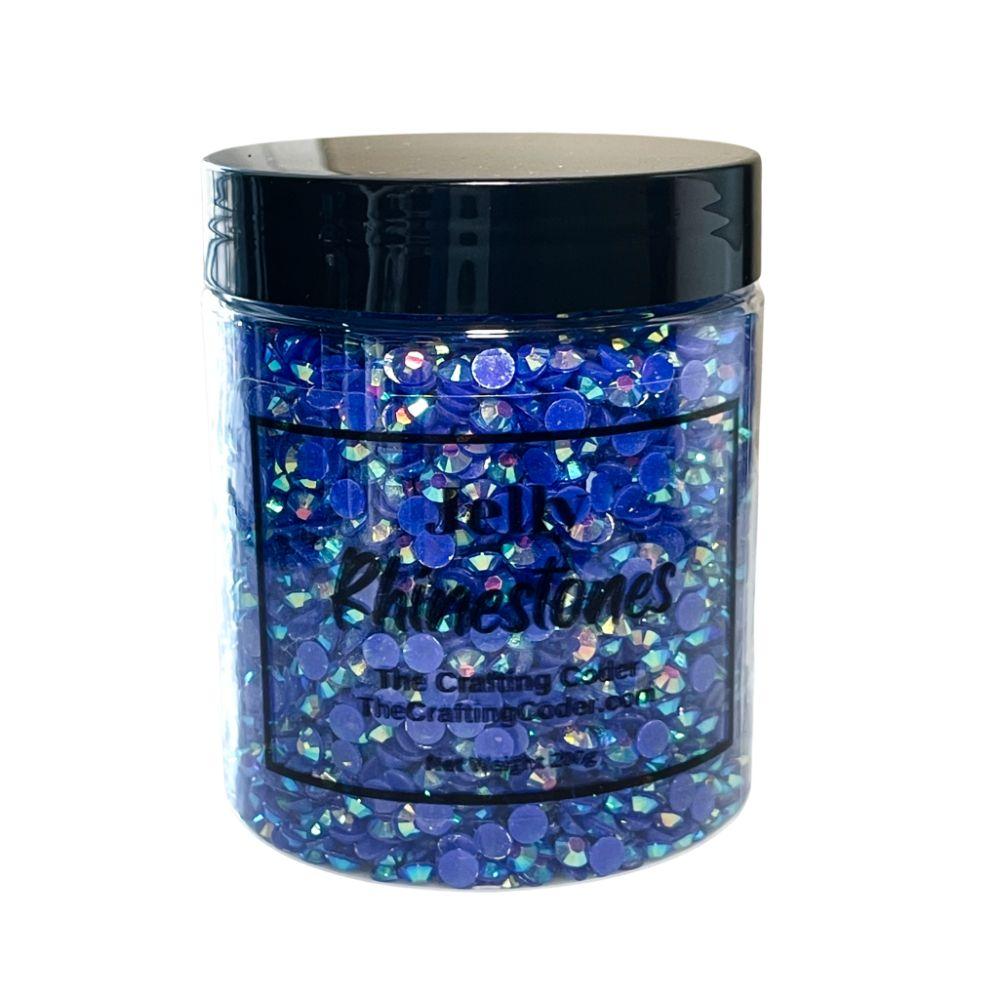 Sapphire Blue Jelly Rhinestones - AB - The Crafting Coder