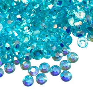 Aqua Transparent Rhinestones - AB - The Crafting Coder