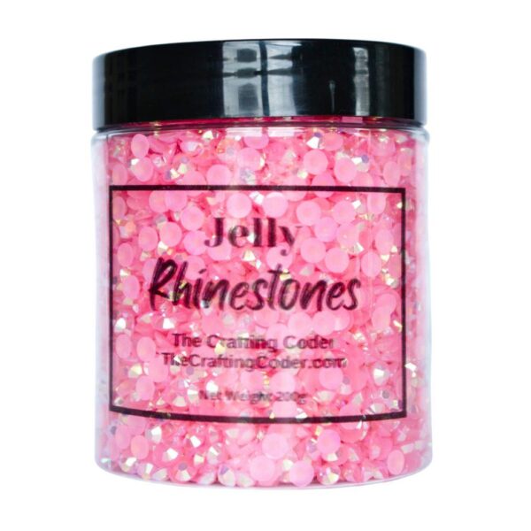 Blush Pink Jelly Rhinestones - AB - The Crafting Coder