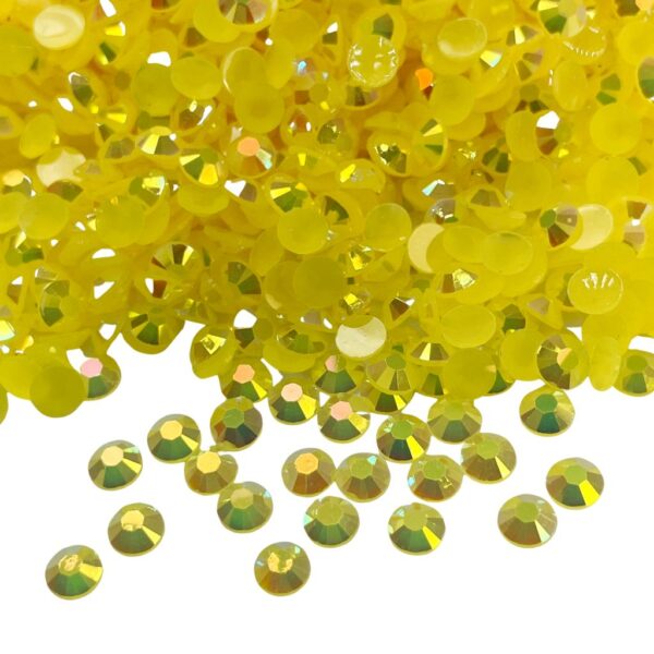 Citrine Yellow Jelly Rhinestones - AB - The Crafting Coder