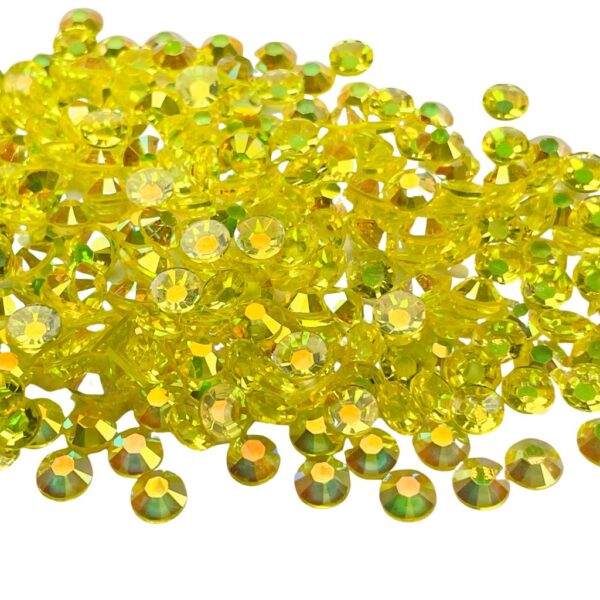 Citrine Yellow Transparent Rhinestones - AB - The Crafting Coder