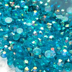 Dark Teal Transparent Rhinestones - AB - The Crafting Coder