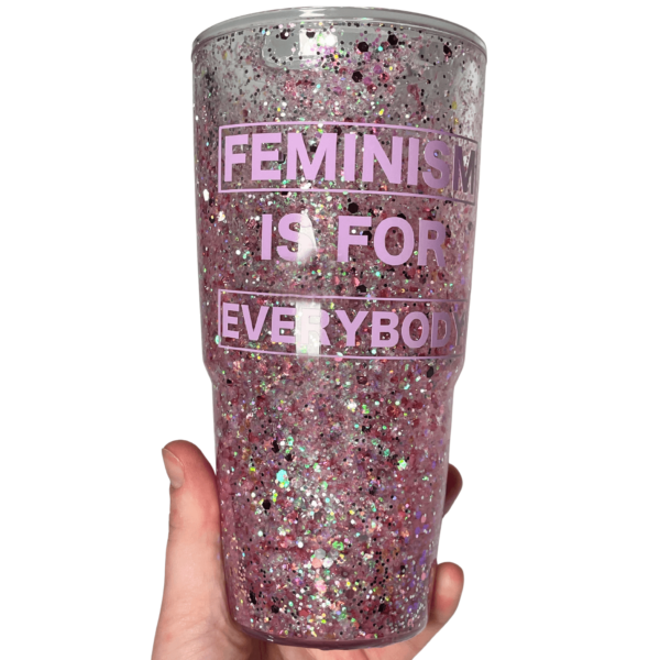 Feminism Snow Globe Tumbler - The Crafting Coder