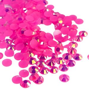 Hot Pink Jelly Rhinestones - AB - The Crafting Coder