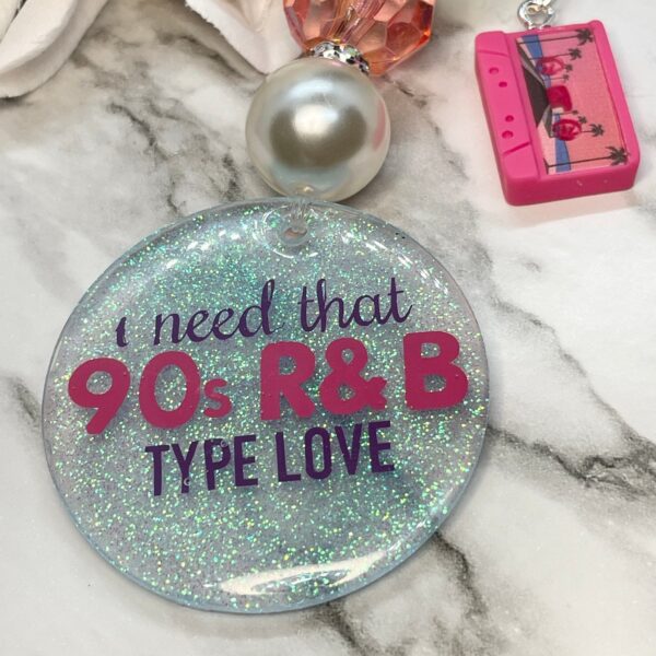 I Need That 90s R&B Music Bubblegum Bead Keychain - The Crafting Coder