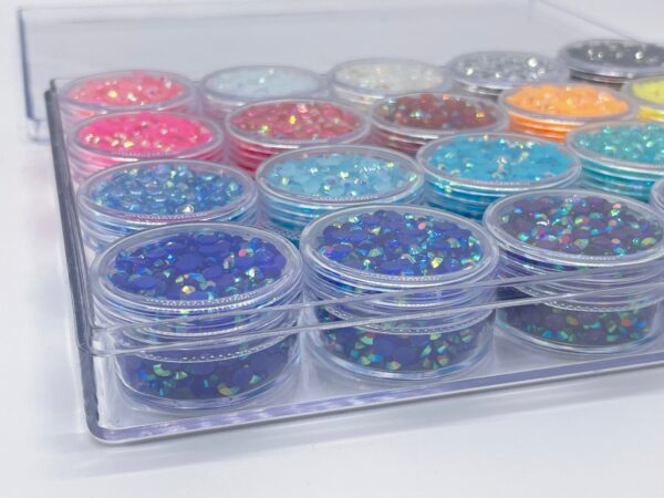 Jelly Resin Flatback Rhinestone 24 Compartment Kit-Rainbow Starter - The Crafting Coder