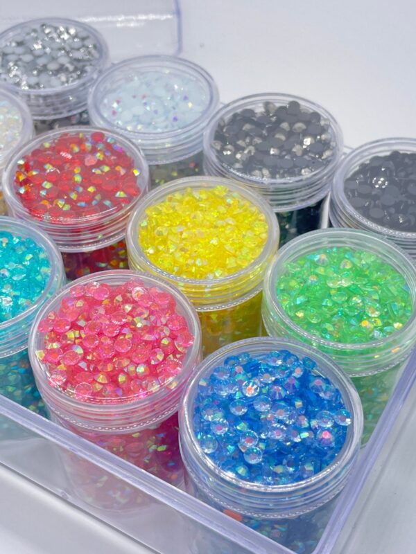 Jelly Resin Flatback Rhinestone Cylinder Kit-Rainbow Starter - The Crafting Coder