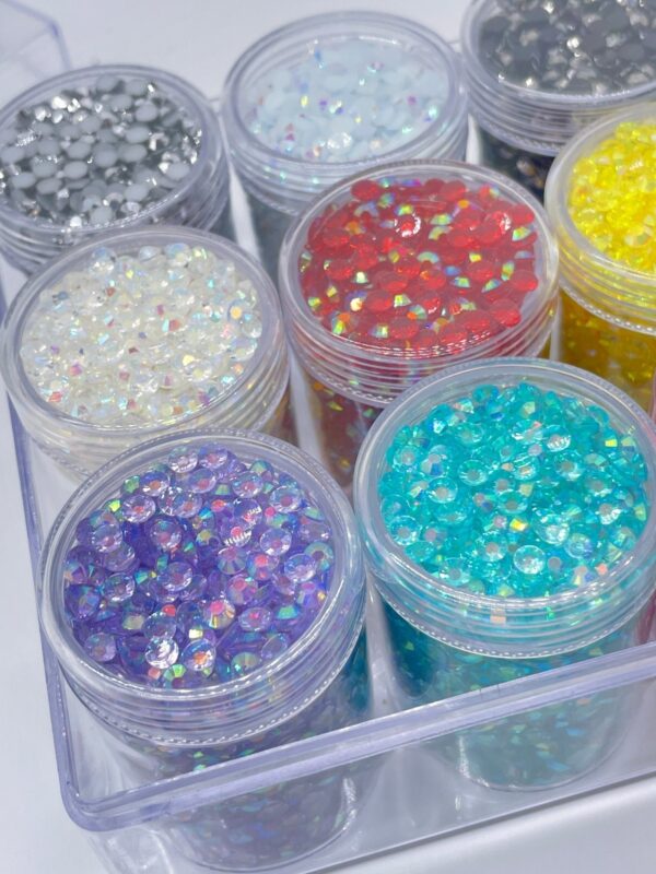 Jelly Resin Flatback Rhinestone Cylinder Kit-Rainbow Starter - The Crafting Coder