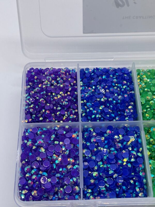 Jelly Resin Flatback Rhinestone Kit- Primary Rainbow - The Crafting Coder